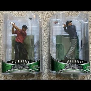 Tiger Woods Upper Deck Pro Shots Golf Action Figures Lot